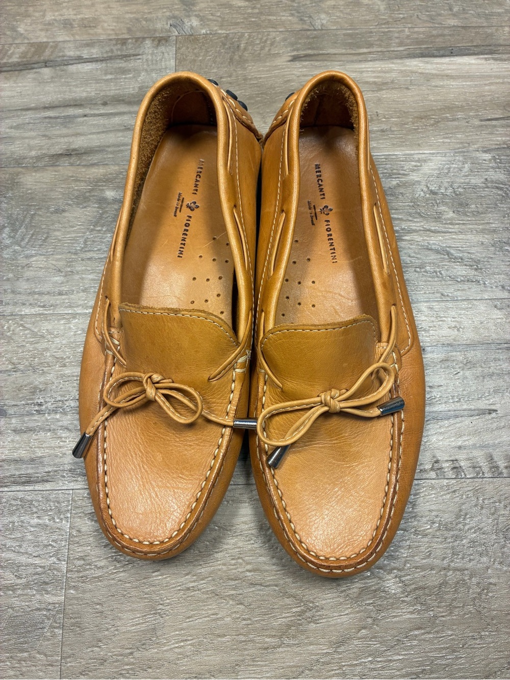 Mercanti Florentini Brazil Leather Mocassin Slip In Loafers
